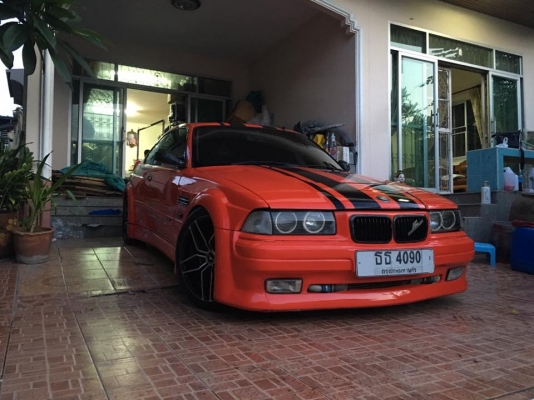 รถบ้านBMW E36 คูเป้สปอร์ต2ประตู หรูหรา ดึงโป่งวายบอดิ้มาทั้งคันสวยๆ เครื่อง1jโบ เครื่องดี รถสวยมากๆๆ