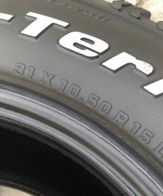 ขาย ยาง BF All 31x10.5 R 15 สวยๆ