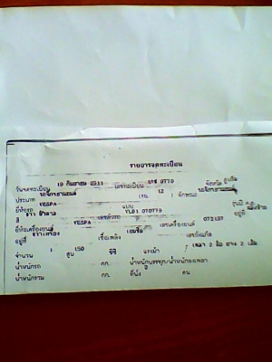 ขาย Vespa ทะเบียนโอนเลขมงคลครับ