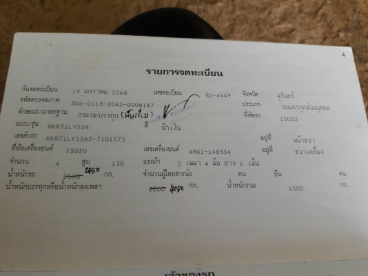 หกล้อ อีซูชุ NKR130โบว์ยูโร2ปี48ช่วงยาว4.30ม สภาพดีสวยเดิมๆพร้อมใช้งาน ทะเบียนพร้อมโอน