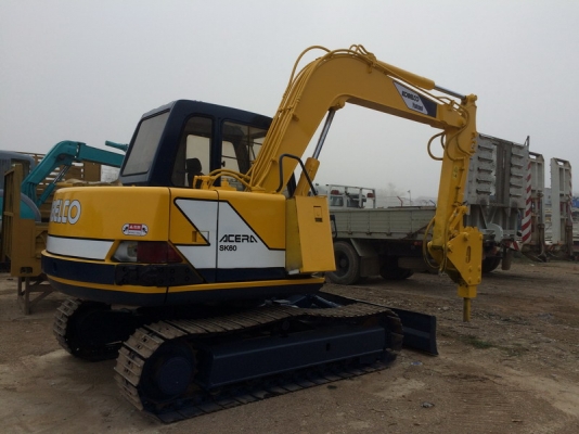 ขายรถขุด  KOBELCO SK60-1  มาคทรี พร้อมหัวเจาะหัวกระแทก