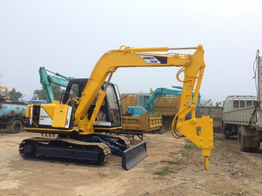 ขายรถขุด  KOBELCO SK60-1  มาคทรี พร้อมหัวเจาะหัวกระแทก
