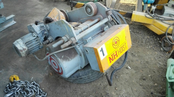 Sell> ขายรอกสลิงพร้อมตัวเดิน NH HOIST Made in JAPAN ขนาด 2.5 ตัน สดนอกแปลงระบบไฟเป็น 380V. บ้านเราพร้อมใช้งาน!!