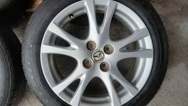 ขายล้อ Mazda 2 ขอบ16 ยาง185/55/16 ปี 12 4 ล้อ