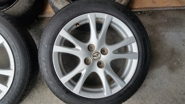 ขายล้อ Mazda 2 ขอบ16 ยาง185/55/16 ปี 12 4 ล้อ
