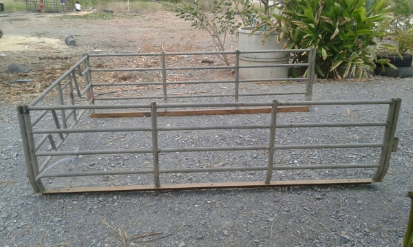 คอกเหล็กเสมอหลังคา ใส่ตอนเดียว