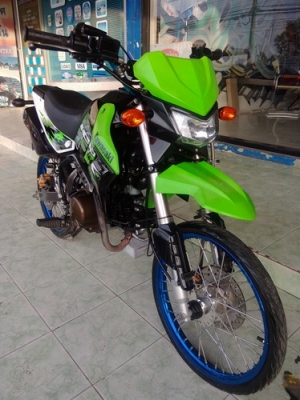 New Kawasak KSR (สตร์ทมือ) รถปี56 เครื่องเดิมสนิท แต่งสวยภายนอก ราคาถูกๆ