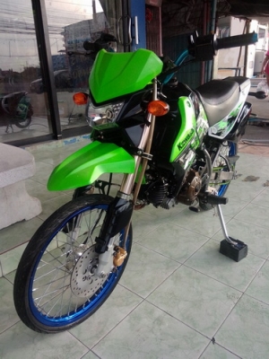 New Kawasak KSR (สตร์ทมือ) รถปี56 เครื่องเดิมสนิท แต่งสวยภายนอก ราคาถูกๆ