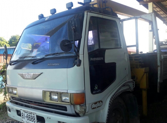 หกล้อ ฮีโน่ KM779เครน 3ตัน ช่วงยาว5.20ม สภาพดีสวยพร้อมใช้งาน ทะเบียนพร้อมโอน