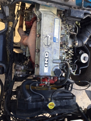 ขายรถ6ล้อHino FC4Jสิงห์ 140แรงม้าตู้แห้งประตู10บาน ยาว5.60ม