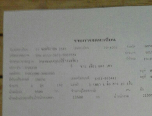 สิบล้อ อีซูชุ ร็อค FVM32M195นางฟ้าแท้ สภาพดีเดิมๆสวยกริ๊ปพร้อมใช้งาน ทะเบียนพร้อมโอน