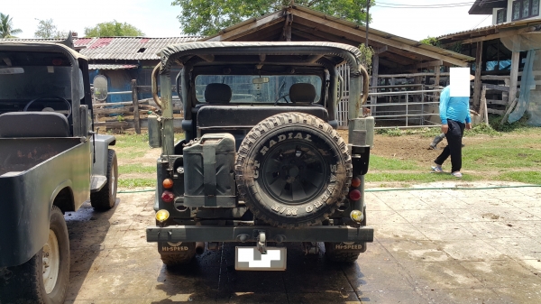 ซื้อ 1 แถม1 (แถม Jeep wrangler จักรยาน) ขาย Jeep CJ5 มีวินซ์หน้า รถขับสอง เครื่องเบนซินโตโยต้า ติดแก๊ส ทะเบียนเต็มพร้อมโอน ขายถูก 150000