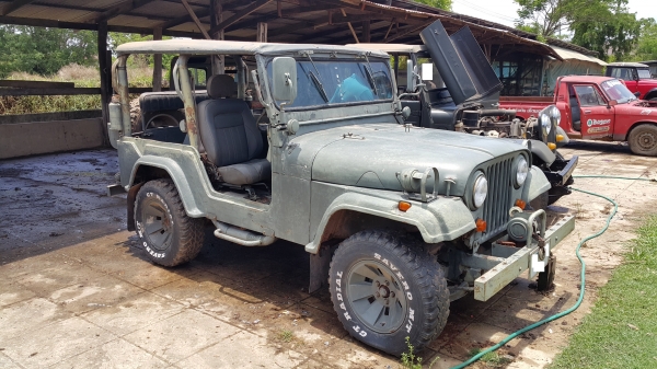 ซื้อ 1 แถม1 (แถม Jeep wrangler จักรยาน) ขาย Jeep CJ5 มีวินซ์หน้า รถขับสอง เครื่องเบนซินโตโยต้า ติดแก๊ส ทะเบียนเต็มพร้อมโอน ขายถูก 150000
