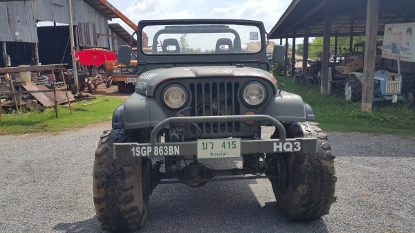 ซื้อ 1 แถม1 (แถม Jeep wrangler จักรยาน) ขายรถ Jeep CJ6 ยางใหญ่สภาพดีมาก พวงมาลัยพาวเวอร์ ทะเบียนเต็มพร้อมโอน เครื่อง Mitsu-4DR6 ชายถูกๆ 300000