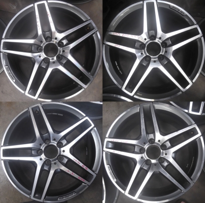 อแม็ก AMG 5 ก้านคู่นาดล้อหน้า 18" X 8  ET 45นาดล้อหลัง 18" X 8.5 ET 48