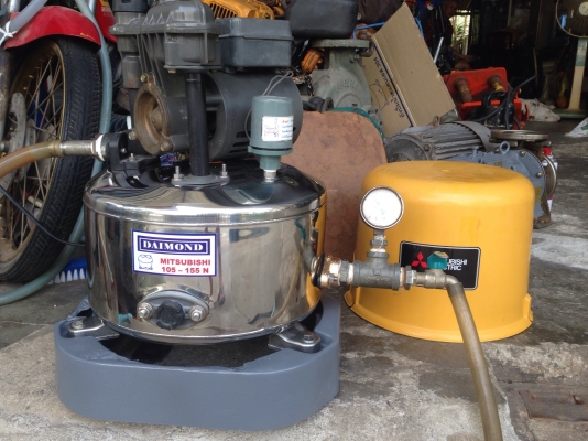 ขายปั้มน้ำอัตโนมัติ Mitsubishi 150W ใส่ถังสแตนเลสของใหม่ หมดปัญหารั่วซึม ตรวจเช็คแรงดันเรียบร้อยแล้ว ไม่มี รั่วซึม พร้อมใช้งาน ขายปั้มน้ำอัตโนมัติ Mitsubishi 150W ใส่ถังสแตนเลสของใหม่ หมดปัญหารั่วซึม ตรวจเช็คแรงดันเรียบร้อยแล้ว ไม่มี รั่วซึม พร้อมใช้งาน