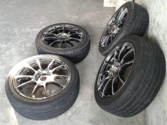 ขอบ17นิ้ว5รู114 พร้อมยาง สวยๆ 4 ล้อ ราคา 6900 บาท