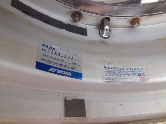 ล้อเเท้ W WORK LS 207 19กว้าง9นิ้วอ๊อฟ45ทั้ง4วงเก่าญี่ปุ่นสีเดิมสภาพตามรูป ล้อเเท้ W WORK LS 207 19กว้าง9นิ้วอ๊อฟ45ทั้ง4วงเก่าญี่ปุ่นสีเดิมสภาพตามรูป