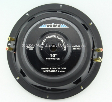 SUB10นิ้ว ว้อยคู่ AXIMA MM-102 1 คู่