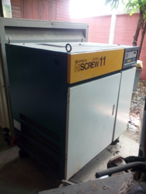 ขายปั๊มลมโรตารี่สกรู HITACHI  15 HP ( รับประกัน 1 ปี )