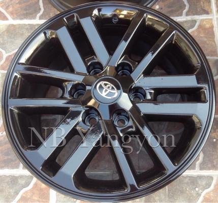 ล้อแม็ก Fortuner BMC ขอบ17 ทำสีดำเงา