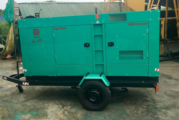 เครื่องปั่นไฟ80KW.พร้อมล้อพ่วง