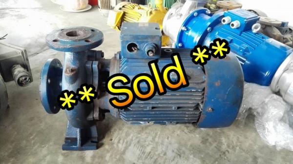 **ขอบคุณผู้ซื้อ&amp;พี่เสือ** ปั้มน้ำหอยโข่งใบทองเหลือง P-FLO ITALY 7.5 HP 380V สภาพสวยพร้อมใช้มาเทสก่อนได้!!