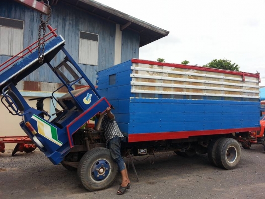 รถอีแต๋น 6 ล้อดั้มเพื่อการเกษตร เครื่องอีสุสุ 4 สูบ...ยกหัวได้