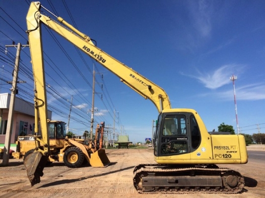 ขายรถแบคโฮ KOMATSU PC120-6 บูมยาว 14 เมตร สภาพสวยพร้อมใช้งาน มีVDOการทำงานครับ