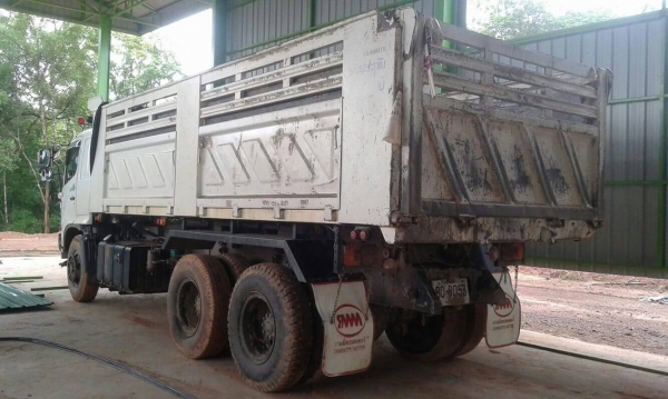 Hino Mega 260 ดั้มสามมิตร ขาวดาวน์650,000 เหลือ1,200,000