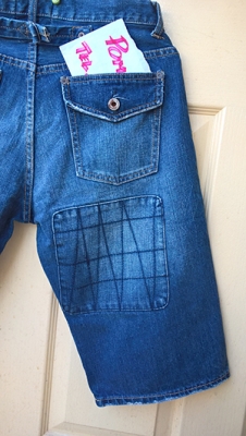 กางเกงยีนส์ขาสั้น ทำ vintage กางเกงยีนส์ขาสั้น ทำ vintage