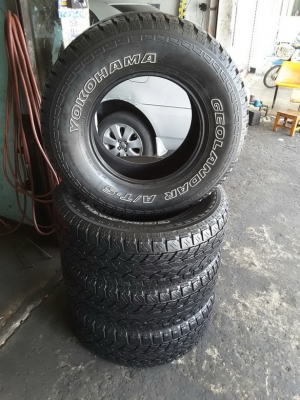 Yokohama AT 265/75/16 ปี12 สภาพสวยๆ 1ชุด Yokohama AT 265/75/16 ปี12 สภาพสวยๆ 1ชุด