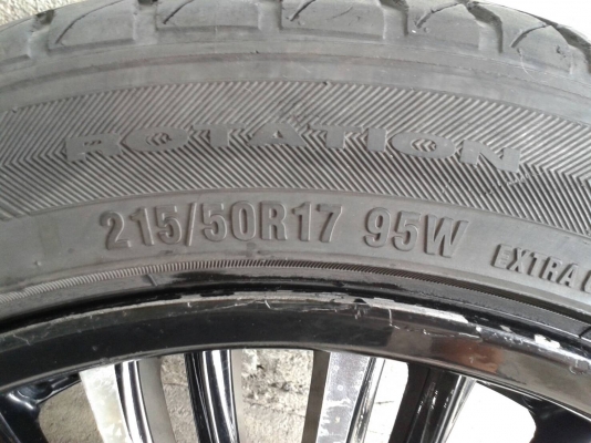 ขอบ17นิ้ว6รู พร้อมยาง สวยๆ 4 ล้อ ราคา 7900 บาท ขอบ17นิ้ว6รู พร้อมยาง สวยๆ 4 ล้อ ราคา 7900 บาท