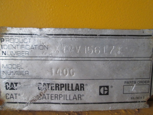 ขายรถเกรด CAT 140G ซีเรียล 72V15617 ปี 1993 มือสองนำเข้าจากต่างประเทศ ขายรถเกรด CAT 140G ซีเรียล 72V15617 ปี 1993 มือสองนำเข้าจากต่างประเทศ