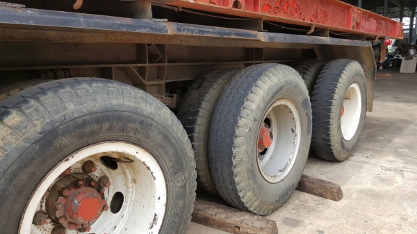 ขาย หางเทนเลอร์ พื้นเรียบ 3 เพลายัด ยาว 12 เมตร มีระบบถุงลมยกเพลาได้ เอกสารเล่มทะเบียนครบ