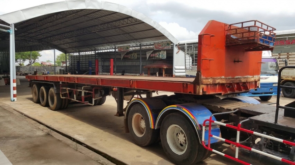 ขาย หางเทนเลอร์ พื้นเรียบ 3 เพลายัด ยาว 12 เมตร มีระบบถุงลมยกเพลาได้ เอกสารเล่มทะเบียนครบ