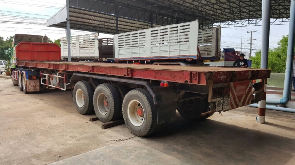 ขาย หางเทนเลอร์ พื้นเรียบ 3 เพลายัด ยาว 12 เมตร มีระบบถุงลมยกเพลาได้ เอกสารเล่มทะเบียนครบ