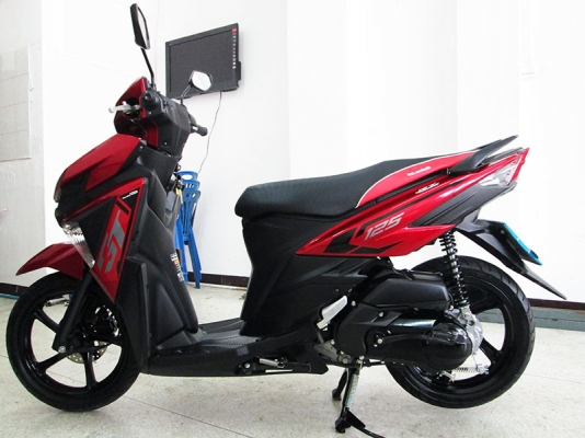 (โอนฟรี) ขาย Yamaha GT ปลายปี 2015 ไมล์แท้ 513 กม เครื่องยนต์ 125CC ระบบหัวฉีดรุ่นใหม่ประหยัดน้ำมัน สภาพสวย มีกุญแจแท้ 2 ดอกสีแดง ดำ