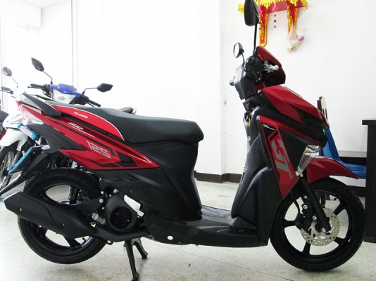(โอนฟรี) ขาย Yamaha GT ปลายปี 2015 ไมล์แท้ 513 กม เครื่องยนต์ 125CC ระบบหัวฉีดรุ่นใหม่ประหยัดน้ำมัน สภาพสวย มีกุญแจแท้ 2 ดอกสีแดง ดำ
