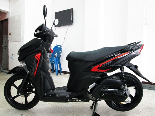 โอนฟรี) ขาย Yamaha GT 125CC ปลายปี 2015 เครื่องยนต์ระบบหัวฉีดรุ่นใหม่ประหยัดน้ำมัน สภาพสวย  มีกุญแจแท้ 2 ดอกสีดำ