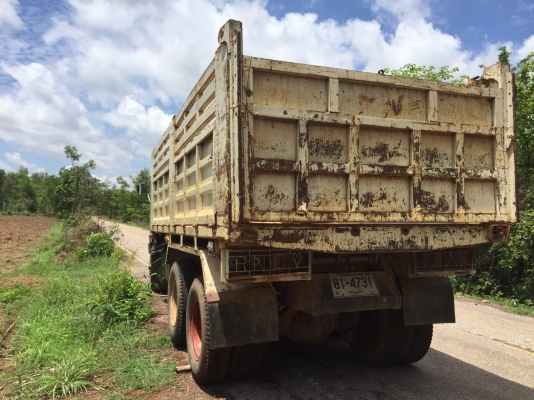 HINO 725 เครื่องHO7Dเครื่อง195 ดั้ม2เพลาทะเบียนพร้อม