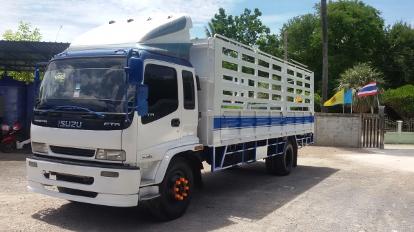 รถ6ล้อ. FTR33P. ISUSU. เครื่อง6HH1รุ่นFTR33Pเครื่อง195กะบะยาว7.20เมตร สภาพพร้อมใช้งาน คัชชีสวย