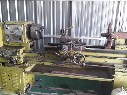 เครื่องกลึง 6 ฟุต 3 เพลา เกียร์บล็อก พร้อมใช้งาน ยี่ห้อ ต้าชิง 1000 บี ด่วนๆๆๆ 70,000