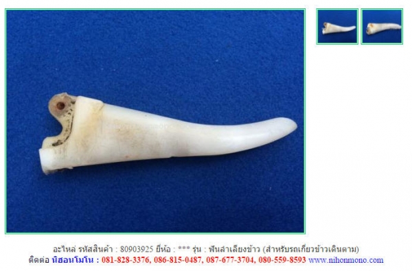 NEW อะไหล่ฟันลำเลียงข้าว (สำหรับรถเกี่ยวข้าวเดินตาม)  รหัสสินค้า : 80903925  www.nihonmono.com