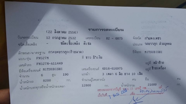 ขายเทรลเลอร์ 2เพลา FN527 เครื่อง195แรง 6D16 โลฮาย10สปีด ยางดี ภายในสวย เอกสารพร้อมโอน ราคา670,000 สนใจโทร 090-8588220คุณนะ 093-3258446คุณบิว หรือเข้าดูสินค้าอื่นๆได้ที่ www.narong2truck.com หรือ www.truck.in.th/498 หรือเพจFacebook ณรงค์ ซื้อขายรถมือสอง (เ ขายเทรลเลอร์ 2เพลา FN527 เครื่อง195แรง 6D16 โลฮาย10สปีด ยางดี ภายในสวย เอกสารพร้อมโอน ราคา670,000 สนใจโทร 090-8588220คุณนะ 093-3258446คุณบิว หรือเข้าดูสินค้าอื่นๆได้ที่ www.narong2truck.com หรือ www.truck.in.th/498 หรือเพจFacebook ณรงค์ ซื้อขายรถมือสอง (เ