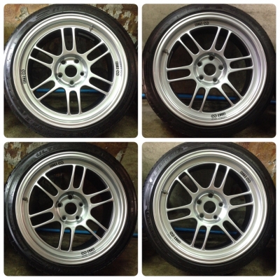 ล้อ 5รู114 ENKEI RPF1 ขอบ18 หน้า 9.5 หลัง 10.5 ล้อ 5รู114 ENKEI RPF1 ขอบ18 หน้า 9.5 หลัง 10.5