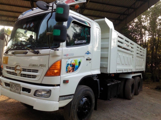 บรรทุกพ่วง ฮีโน่เมก้า 320แรง  แม่&amp;ลูก  3เพลาดั้ม