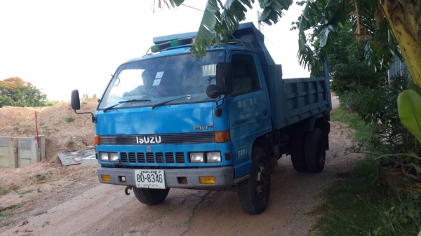 ขายรถหกล้อดัมพ์ ISUZU NPR59G เครื่อง 115 แรงดั๊ม เกียร์ยาว พาวเวอร์ เครื่องดี คัชซีสวย ยางดีF หน้า F หลัง เกียร์ROCK เสื้อลายสวยพร้อมใช้