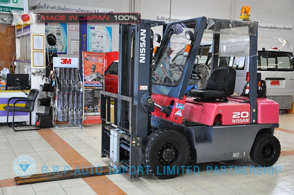 ขายรถโฟล์คลิฟท์มือสอง NISSAN รุ่น PJ02-114253 ราคา 185,000 บาท นำเข้าจากประเทศญี่ปุ่น 100\% ไม่เคยใช้งานในไทย