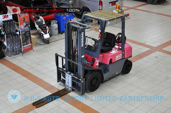 ขายรถโฟล์คลิฟท์มือสอง NISSAN รุ่น PJ02-114253 ราคา 185,000 บาท นำเข้าจากประเทศญี่ปุ่น 100\% ไม่เคยใช้งานในไทย